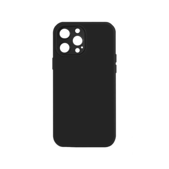 Silicone Case with Camera Shield for Apple iPhone 13 Pro Black